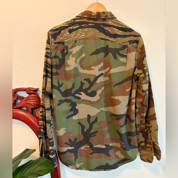Denim & Supply Ralph Lauren Camouflage Button Down Shirt Jacket - Picture 5 of 5